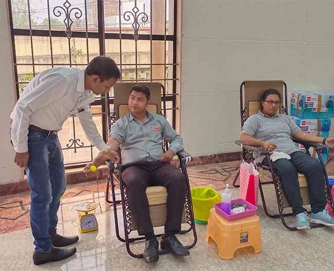 blood donation drive in nagpur - csr initiative by bapuna